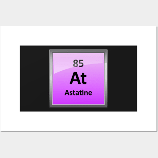 Astatine Periodic Table Element Symbol Posters and Art